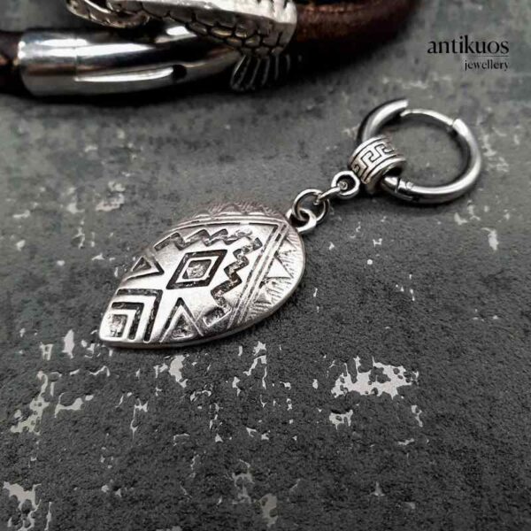 Tribal Shield earring