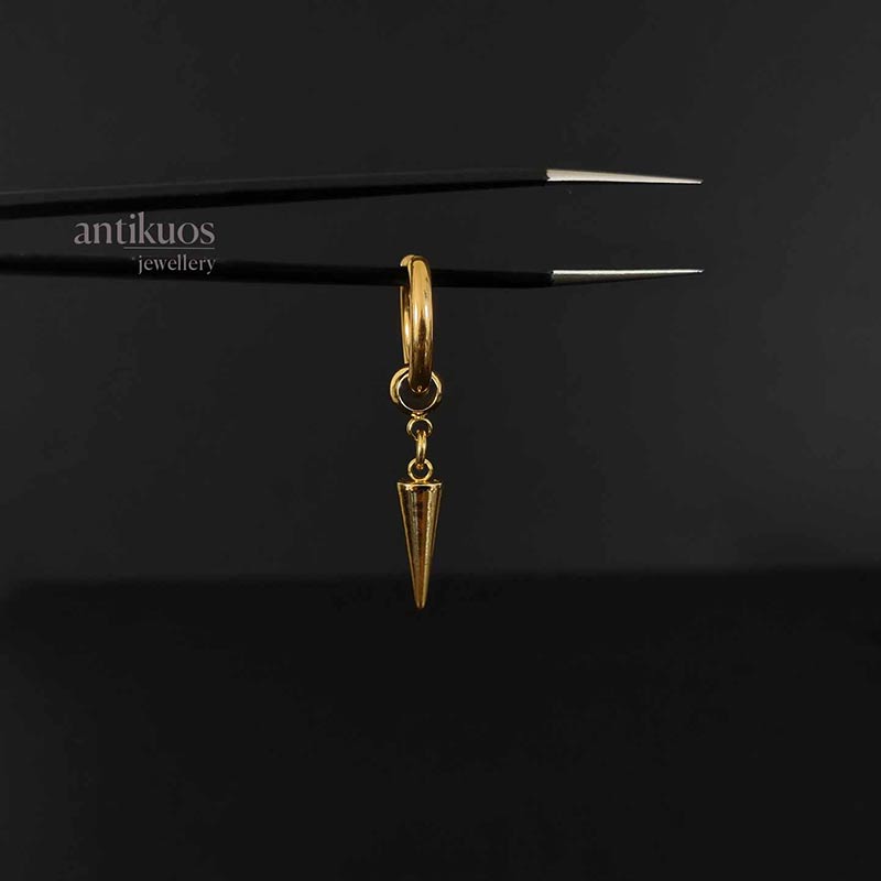 Gold spike earring - Image 2