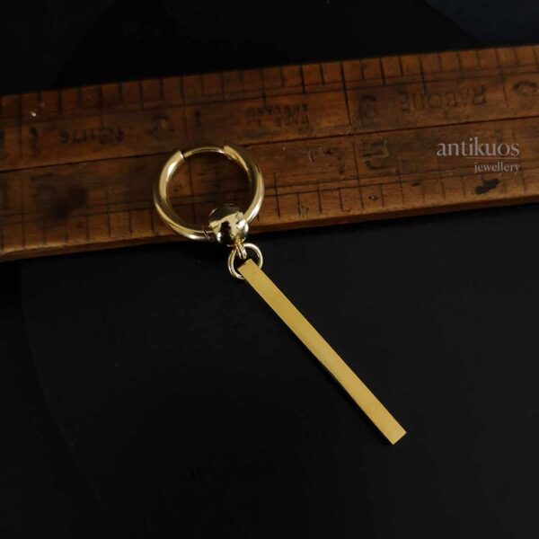 minimalist stick earring