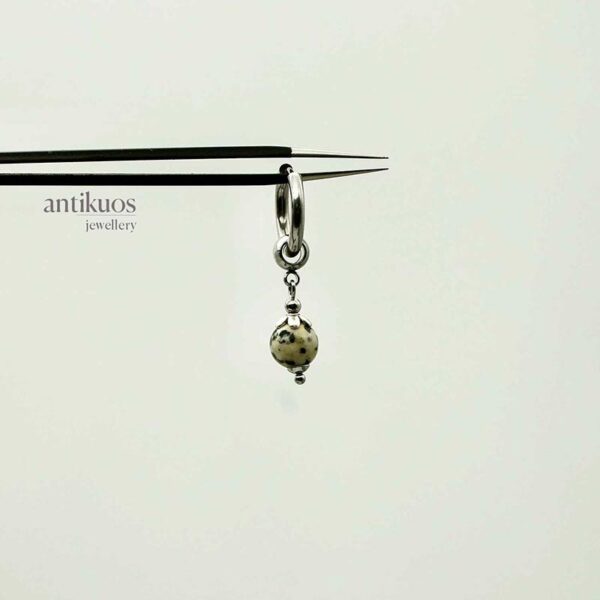 dalmatian Jasper earring
